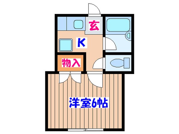 コーポくら家の物件間取画像